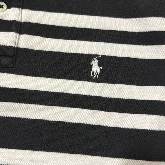 Polo by Ralph Lauren Black and White Striped Men's Shirt - Picture 5 of 6
